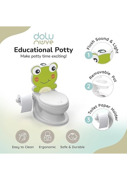 Oyuncak Kurbaga Eğitici Lazımlık Beyaz fiyatları