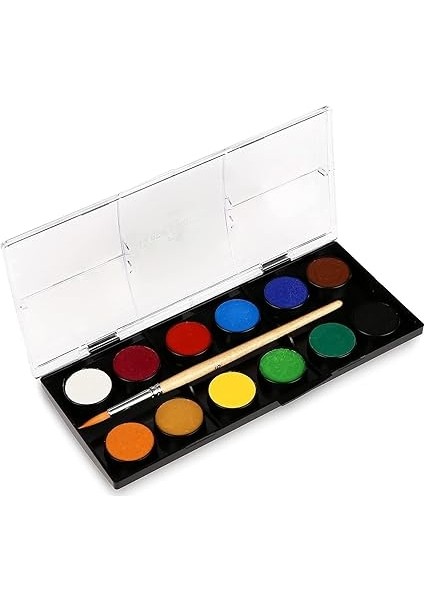 Suluboya 12 Renk, Küçük Boy, Parlak ve Örtücü Renkler, Kağıt Yüzeylere Uygun, Karışabilir fiyatları