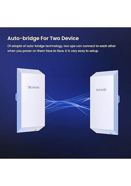 O1 Dış Mekan Erişim Noktası N300 Mbps, Cpe 2.4ghz, Pasif Poe, Kablosuz Köprü 8 Dbi Iletim 500M, Özel Isp Erişimi Veya Gözetimi Için Kablosuz Ptp ve Ptmp, Beyaz modelleri