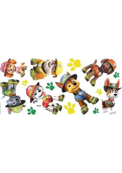 RMK3611GM Paw Patrol Orman Soyma ve Yapıştır Dev Duvar Çıkartmaları