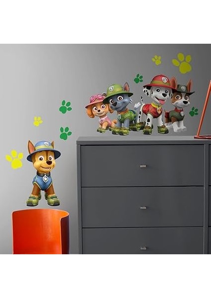 RMK3611GM Paw Patrol Orman Soyma ve Yapıştır Dev Duvar Çıkartmaları fırsatları