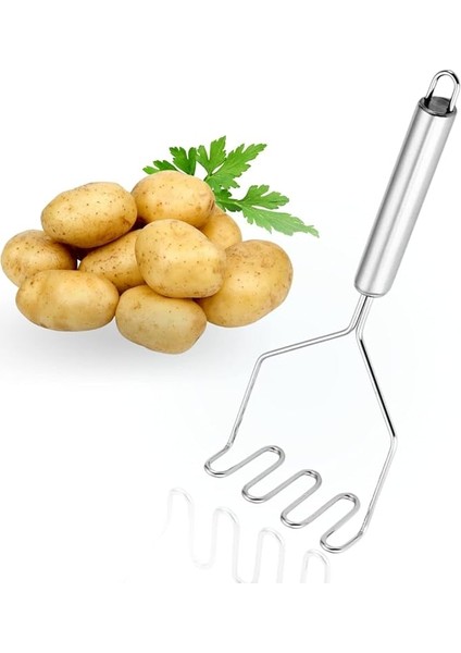 Home Metal Saplı Paslanmaz Çelik Patates Ezici (Metal Saplı)