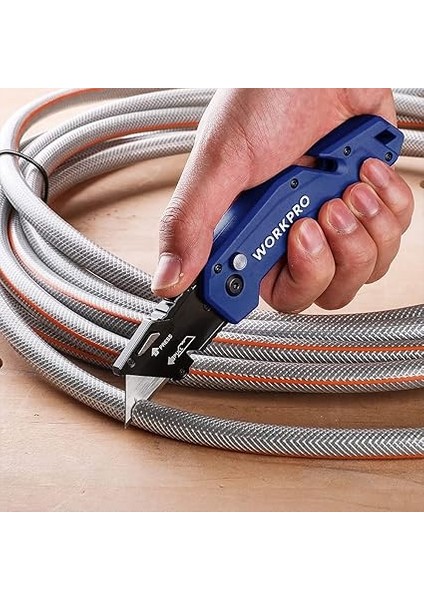 WP211008 Profesyonel Katlanır Çok Amaçlı Rötuş Maket Bıçağı + 10 Adet Yedek Bıçak indirimleri