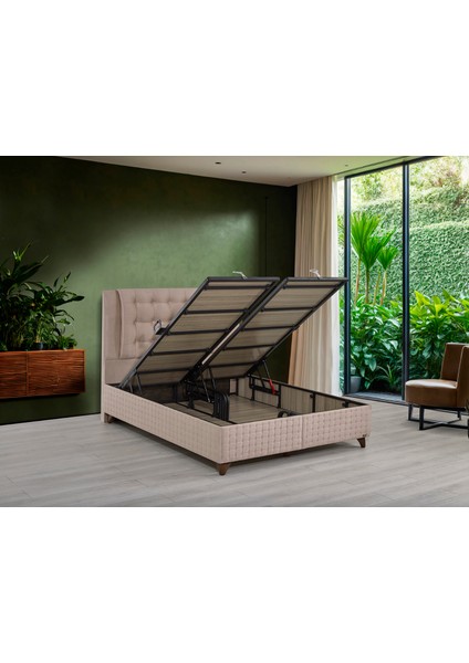 Nest Set Çift Kişilik Yatak Seti 140 x 190 Başlık + Sandıklı Baza+ Ortopedik Yatak modelleri