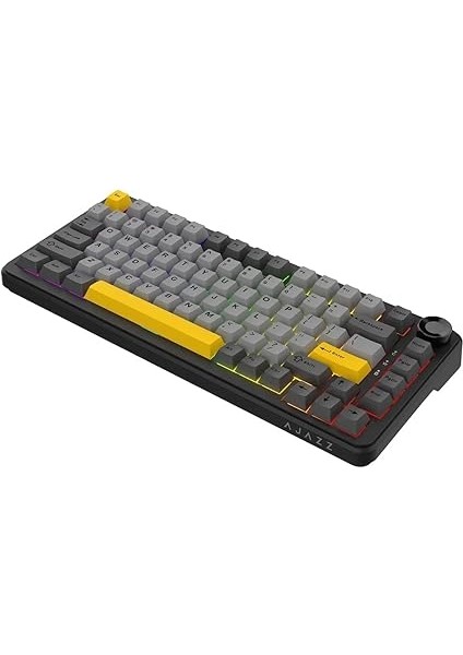 Ajazz AK820 Max Plus Daydream Switch 3 Modlu Mekanik Oyun KLAVYESI-8000 Mah Batarya Rgb-Hot Swap (AK820 Max Plus - Siyah Sarı - Daydream) indirimleri