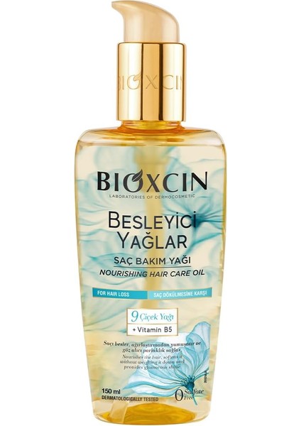 Besleyici Saç Bakım Yağı 150 ml – 9 Çiçek Yağı, B5 Vitamini ve Biocomplex B11 ile Kuru ve Yıpranmış Saçlar Için Yoğun Bakım