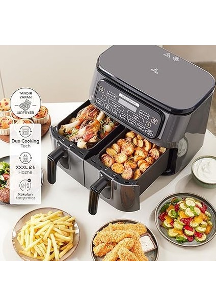 Aır Pro Cook Duo Tandır Xxxl 8 Lt Aırfryer B. Sılver fiyatları