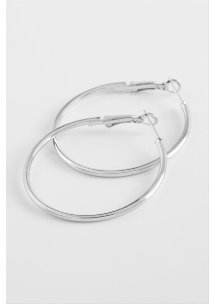 Metal Halka Küpe 3,5 cm