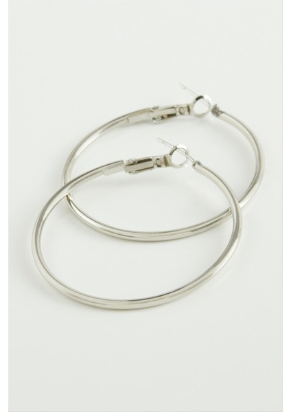 Metal Halka Küpe 4 cm