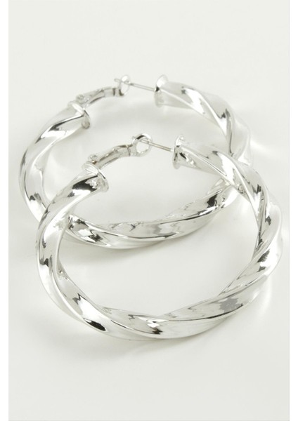 Burgulu Halka Küpe 6 cm