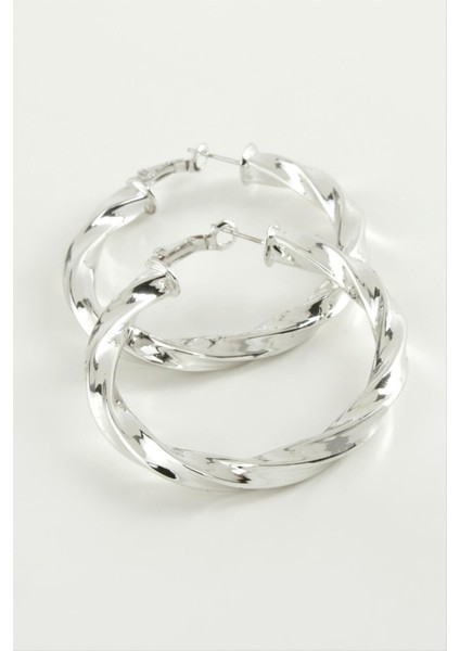 Burgulu Halka Küpe 4,5 cm