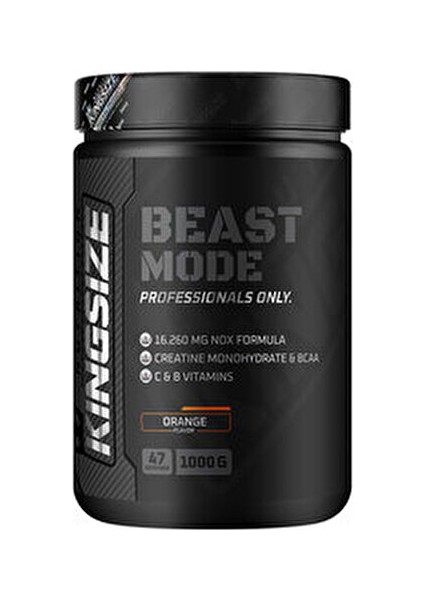 Beast Mode 1000 gr Portakal Aromalı 16.260 mg NOX Formülü ile Güç Artışı fiyatları