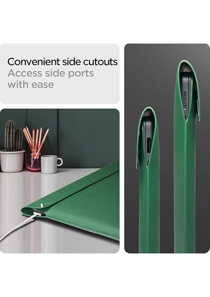 14'' MacBook & Notebook Laptop Taşıma Çantası Valentinus S Sleeve Jeju Green - AFA06423 fırsatları