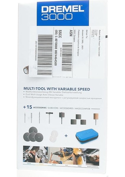 3000 Çok Amaçlı El Motoru, 130 W, 15 Aksesuarlı indirimleri