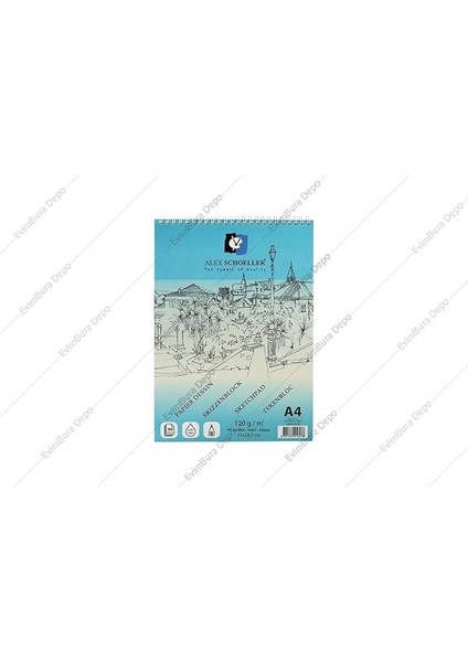 Schoeller A4 40 Sayfa Eskiz Defteri ALX-0278