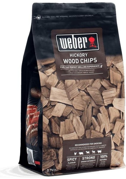 17624 Tütsü Cipsi Hickory 700 G, Tütsüleme, Aroma, Mangal, Kahverengi, 17,8 x 8,9 x 30,5 cm