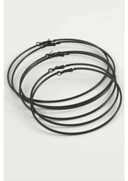 Ince Boru Metal Halka Küpe 6 Adet