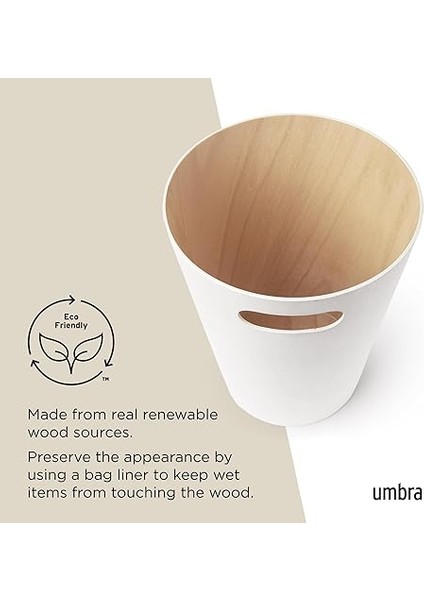 Woodrow Çok Iyi, Özel Kapasitesi Var, Ofis, Banyo, Oturma Odası ve Daha Fazlası Için, 7,5 L Kapasite, Beyaz/doğal fırsatları