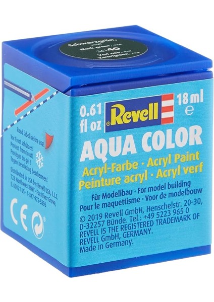 - Su Bazlı Maket Boyası Siyah Yeşil Mat 18 ml (36140)