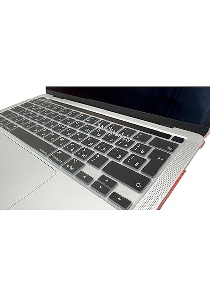Rusça Klavye Macbook Pro M1-M2, 13INÇ Kılıf (Touchbarlı Pro) A2338 A2251 A2289 A2141 ile Uyumlu Siyah fırsatları