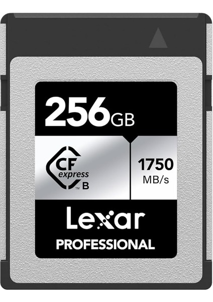 Professional Sılver Serisi 256 GB Cfexpress Kart, Tip B Cfe Kart, 1750 Mb/s'ye Kadar Okuma Hızı, Pcıe GEN3X2 Özellikli Cf Kart, Dslr ile Uyumlu, Xqd Kamera ile Ters (LCXEXSL256G-RNENG)