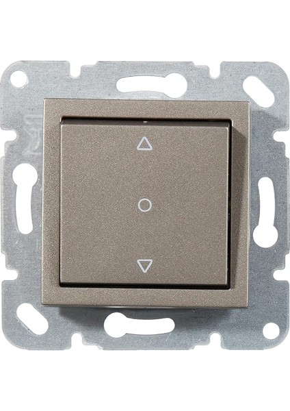 Novella/trenda Antrasit Tek Düğ Jaluzi Mekanizma+Düğme Kapak Çabuk Bağlanti