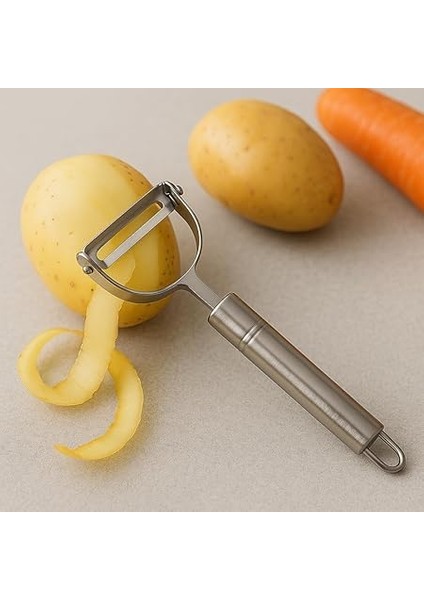 Paslanmaz Çelik Sebze Soyucu – Y Tip Profesyonel Patates Havuç Kabak Soyacağı, Ergonomik Tutma Sapı, Bulaşık Makinesine Uygun modelleri