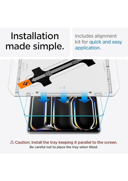 iPad Pro 13" (2024) Cam Ekran Koruyucu Kolay Kurulum Glas.tr Ez Fit Slim Hd - AGL07793 modelleri