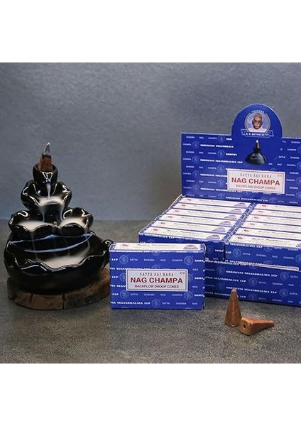 Make It Easier Satya Nag Champa Konik Tütsü- Backflow Cones (Geri Akışkanlı)(Premium Natural Incense Cones) (Nag Champa) fiyatları