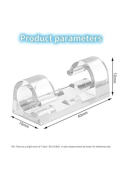 40 Adet Yapışkanlı Kablo Klipsi Seti, Kablo Düzenleyici, Masa Üstü ve Duvar Için Tutucu, Kablo Sabitleyici Aparat, Ev Ofis Yönetimi, Usb, Şarj, Ethernet, Mouse Için Uygundur indirimleri