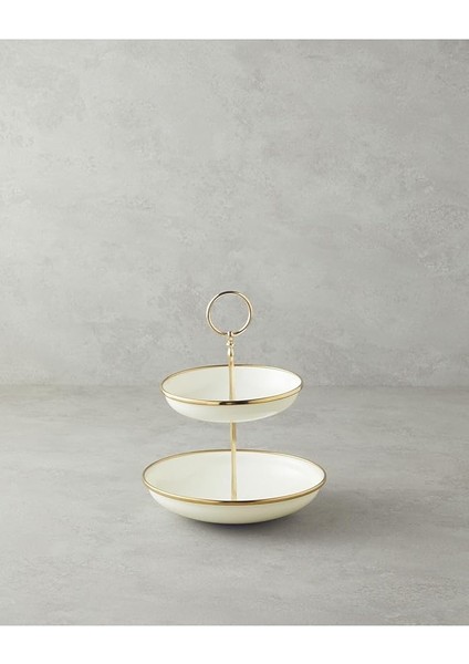 Home Petite Emaye Katlı Servis 14X16 cm Krem