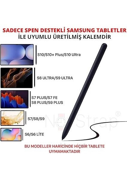 Tablet Kalemi Stylus Spen Samsung Galaxy Tab S10 S9 S8 S7 Fe Ultra Plus S6 Lite ile Uyumlu fiyatları