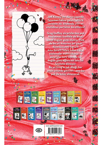 Saftirik Greg'in Günlüğü 20 - Parti Aşkına! (Ciltli) - Jeff Kinney modelleri
