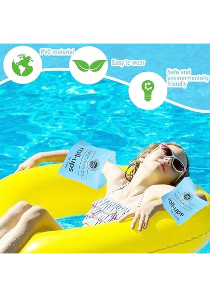 Için Yüzme Kollukları, 1 Yaşından Itibaren – 14 Yaş, 20 – 40 kg Ağırlığında, Çift Hava Yastığı, Yüzme Yardımcısı, Küçük Çocuklar, Yüzme Öğrenmek Için Havuz Kollukları fırsatları