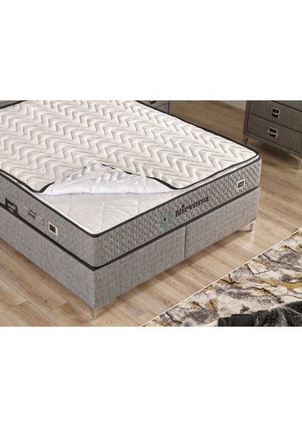Nırvana Set Çift Kişilik Yatak Seti 180 x 200 Başlık + Sandıklı Baza+ Ortopedik Yatak modelleri