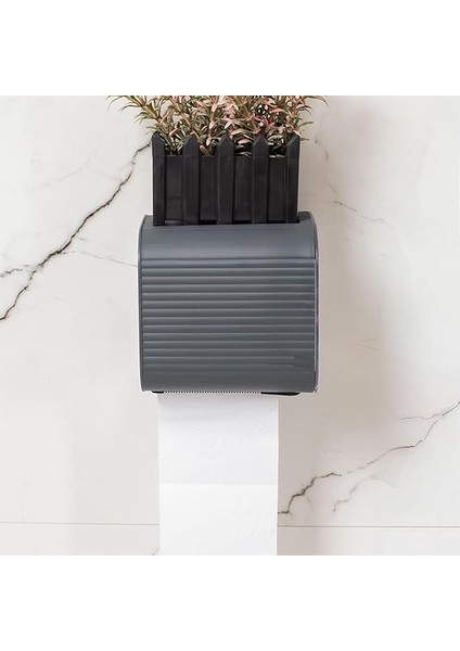 Yapışkanlı Banyo Tuvalet Kağıtlığı Wc Peçetelik Kağıtlık Tutucu Tuvalet Kağıt Organizeri (Antrasit) fırsatları