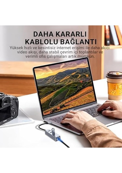 USB Type-C To 100MBPS Ethernet Çevirici ve 3 Portlu USB Hub Çoklayıcı modelleri