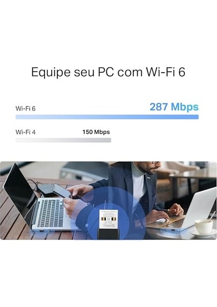 MA14N | AX300 Mbps Nano USB Wi‑fi 6 Adaptör | Kolay Kurulum | Windows & Linux Uyumlu | Tak‑çalıştır fırsatları