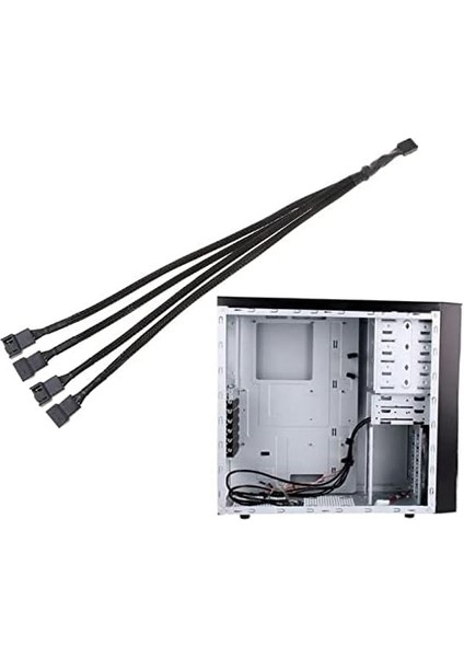 4987 4 Pin Fan Çoklayıcı Y Pwm Çoklayıcı Splitter Kablosu 4 Port modelleri