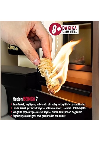 Soba, Şömine, Mangal Tutuşturucu 10 Adet 140 gr - Jel ve Çıra Alternatifi Doğal Odun Yünü fiyatları