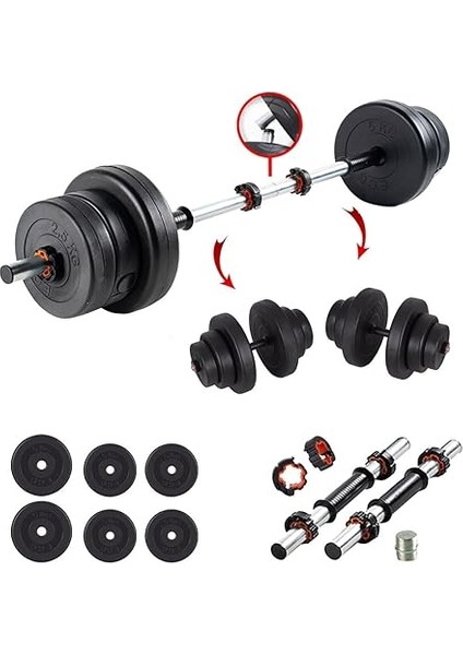 22 kg Multifonksiyonel Halter ve Dambıl Seti - Ağırlık Fitness fiyatları