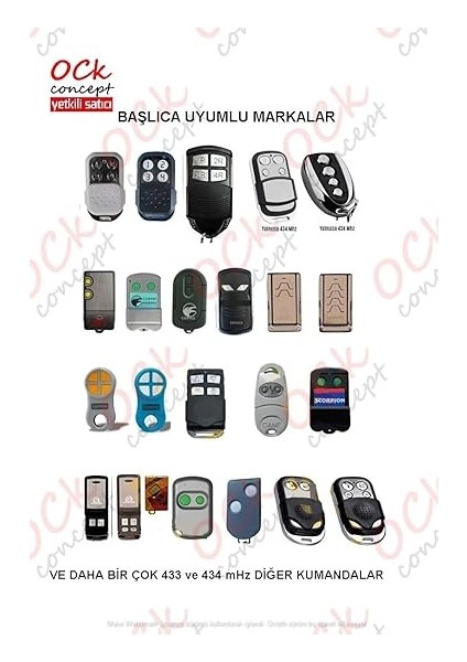 Garaj Kumandası Wicom UK44 - 4 Tuşlu 433MHZ (Kodlanabilir ve Koplayanabilir Kumanda) modelleri