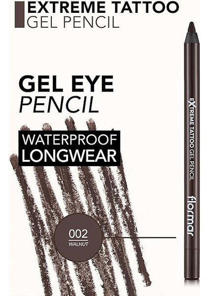Extreme Tattoo Gel Pencil 002 Walnut Göz Kalemi modelleri