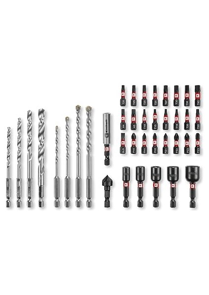 Einhell M-Case 39-Parça Darbeye Dayanıklı Uç Seti (25 mm Uçlar, Metal Matkap Uçları, Çok Amaçlı Matkap Uçları, 60 mm Uç Tutucu, Lokma Anahtar, Havşa Ucu, Saklama Kutusu Dahil) - 49108763 fiyatları