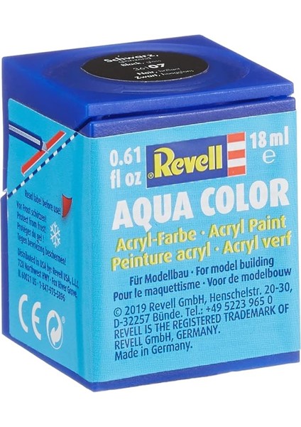 - Su Bazlı Maket Boyası Siyah Parlak 18 ml (36107)