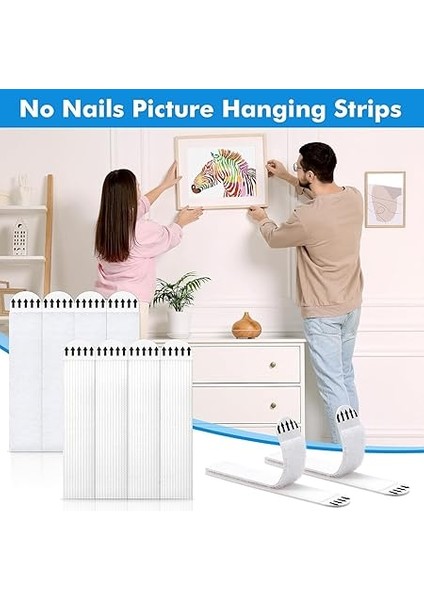 Yapışkanlı Cırt Cırt Bant, Beyaz, 4 Çift, Güçlü Yapışma Özellikli (Beyaz, Orta Boy 69MM) indirimleri