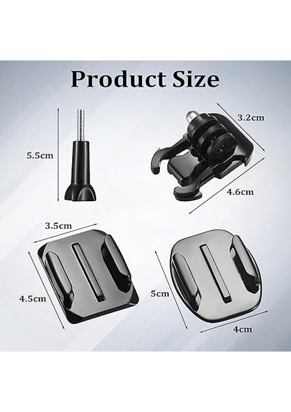 Gopro Için Kask Tutucu, 36 Adet, Gopro Yapışkan Pedler Için, Gopro Kask Tutucu Için, Gopro Hero 12/11/10/9/8/7/6/5/4/3 Aksiyon Kameraları ile Uyumlu modelleri