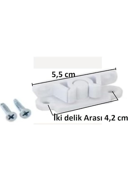 Montaj Seti (2 Adet Tutamak, 2 Adet Çıt Çıt, 4 Adet Menteşe, 2 Adet Kol) 10 Parça modelleri