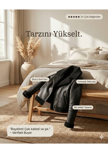 Kruvaze Süet Mont indirimleri