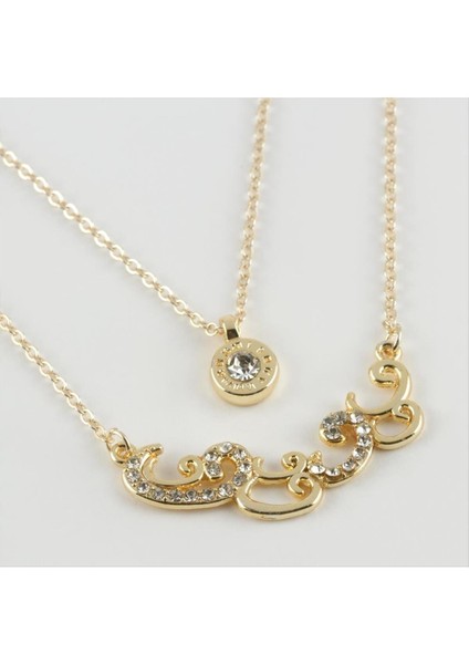 Vav Figürlü Yeni Sezon Ikili Kolye